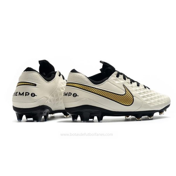 Nike Tiempo Legend Elite FG Blanco Oro Negro